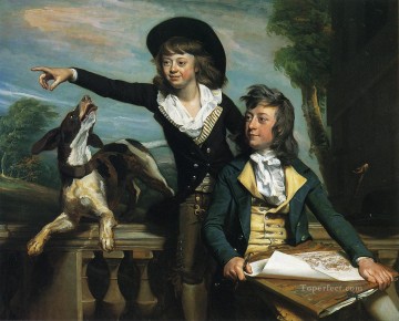  western Oil Painting - Charles Callis Western and His Brother Shirley Western colonial New England Portraiture John Singleton Copley